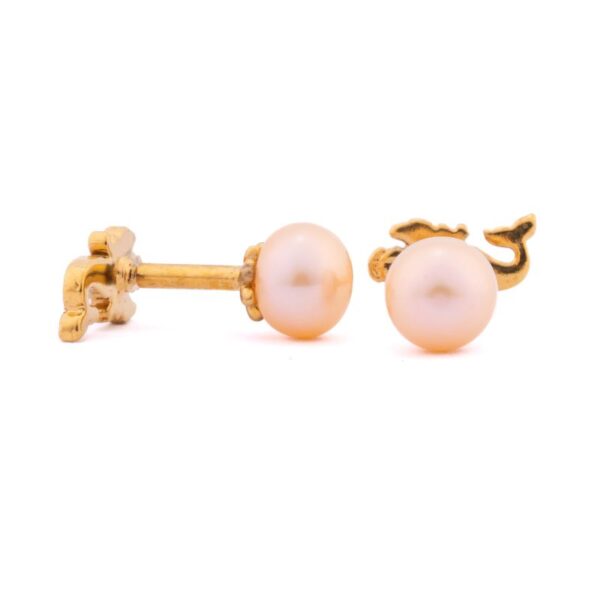 pink pearl stud
