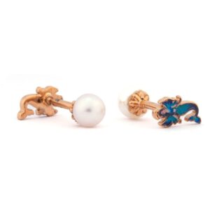 princess stud white pearl