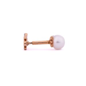 white pearl princess stud