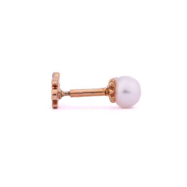 white pearl princess stud